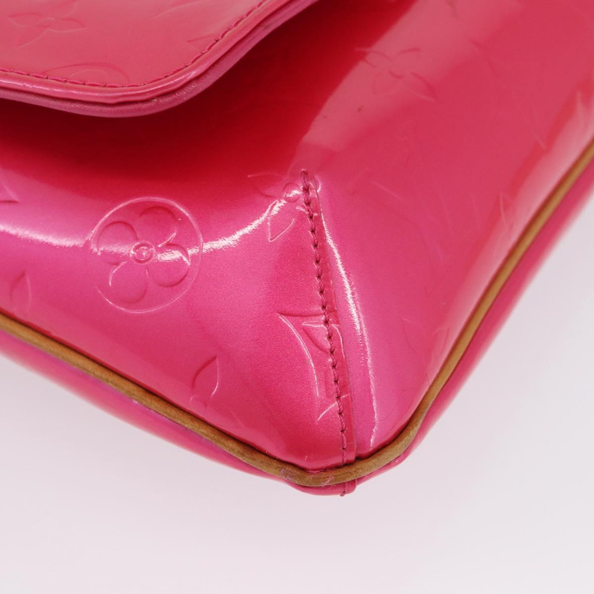 LOUIS VUITTON Vernis Thompson Street Bag Fuchsia Pink M91215 LV Auth ARZ072A