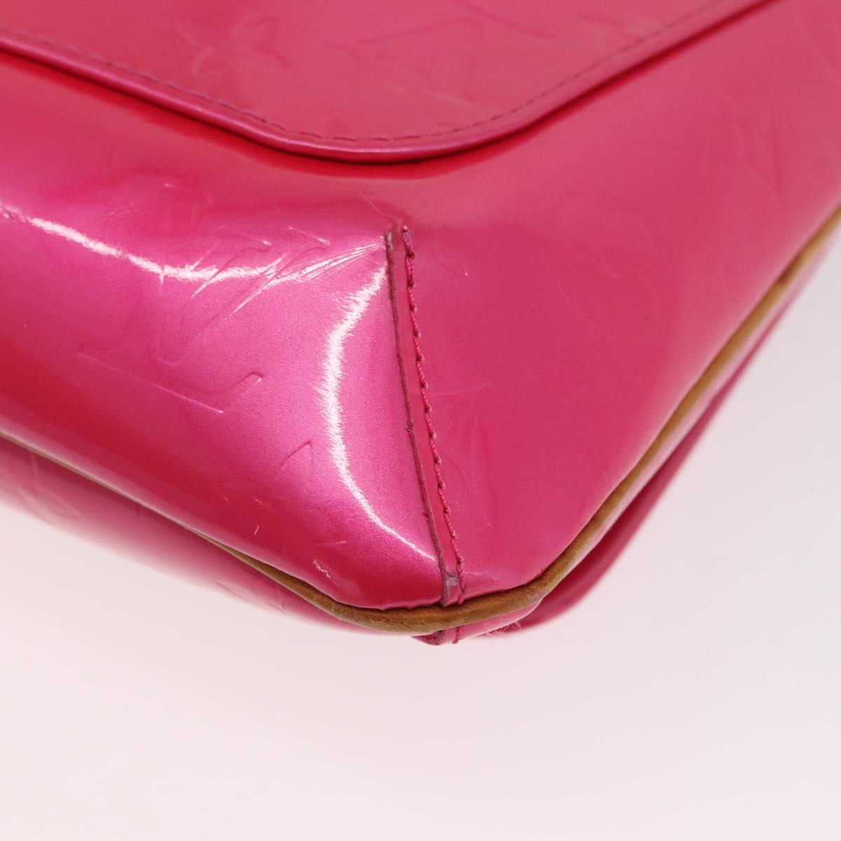 LOUIS VUITTON Vernis Thompson Street Bag Fuchsia Pink M91215 LV Auth ARZ072A