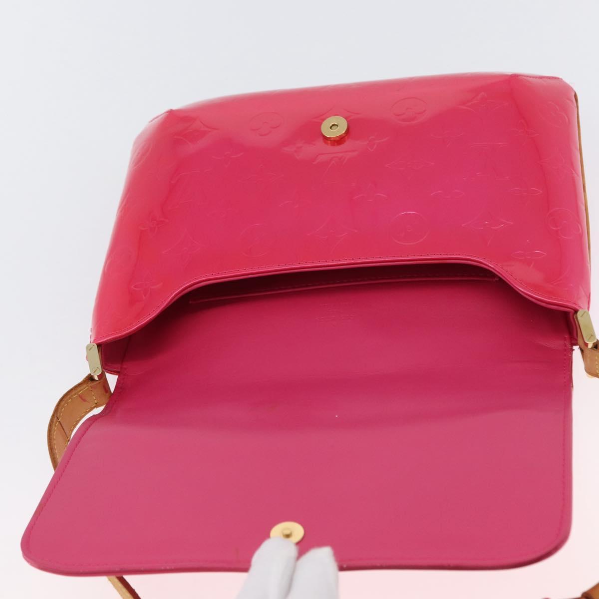 LOUIS VUITTON Vernis Thompson Street Bag Fuchsia Pink M91215 LV Auth ARZ072A