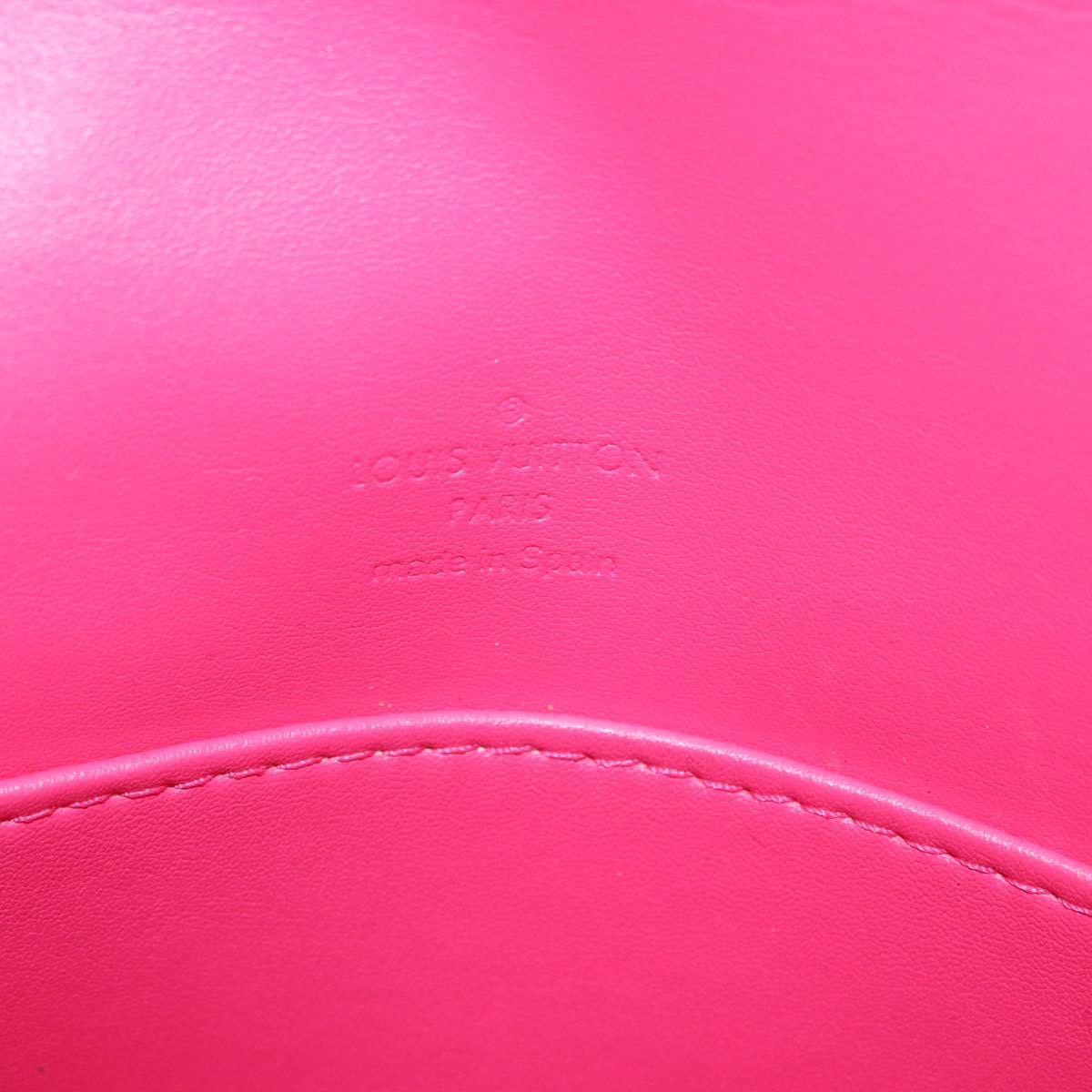 LOUIS VUITTON Vernis Thompson Street Bag Fuchsia Pink M91215 LV Auth ARZ072A