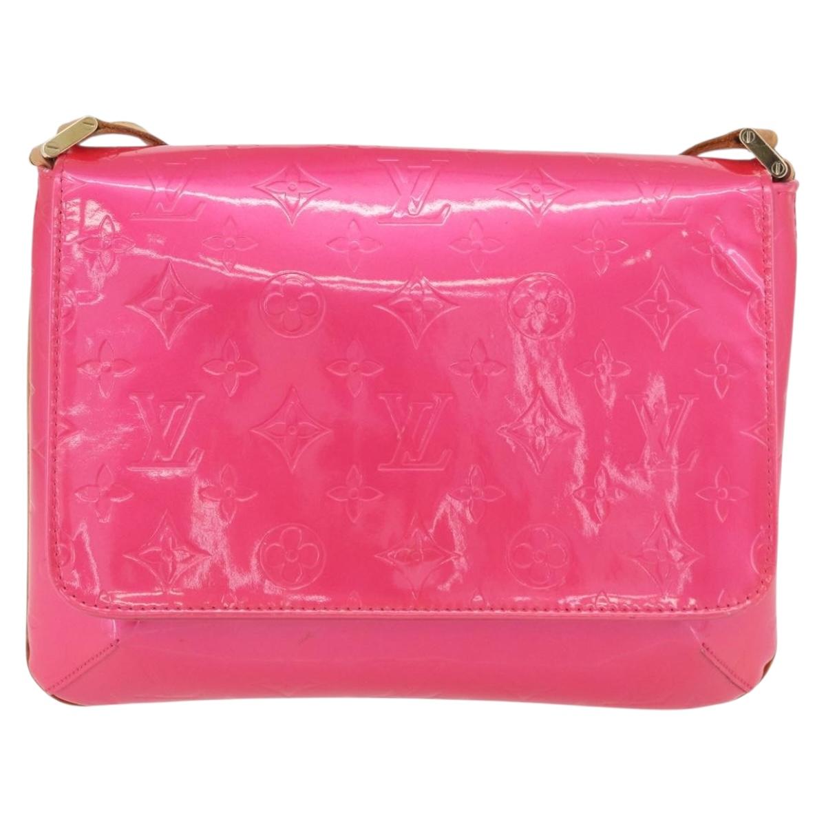 LOUIS VUITTON Vernis Thompson Street Bag Fuchsia Pink M91215 LV Auth ARZ072A