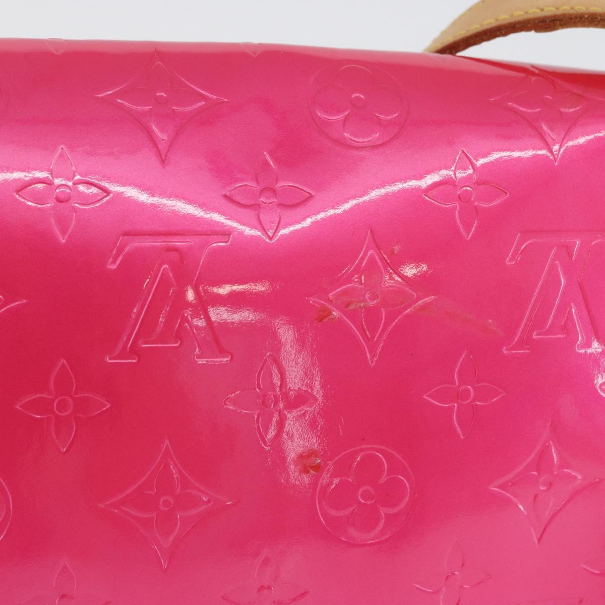 LOUIS VUITTON Vernis Thompson Street Bag Fuchsia Pink M91215 LV Auth ARZ072A