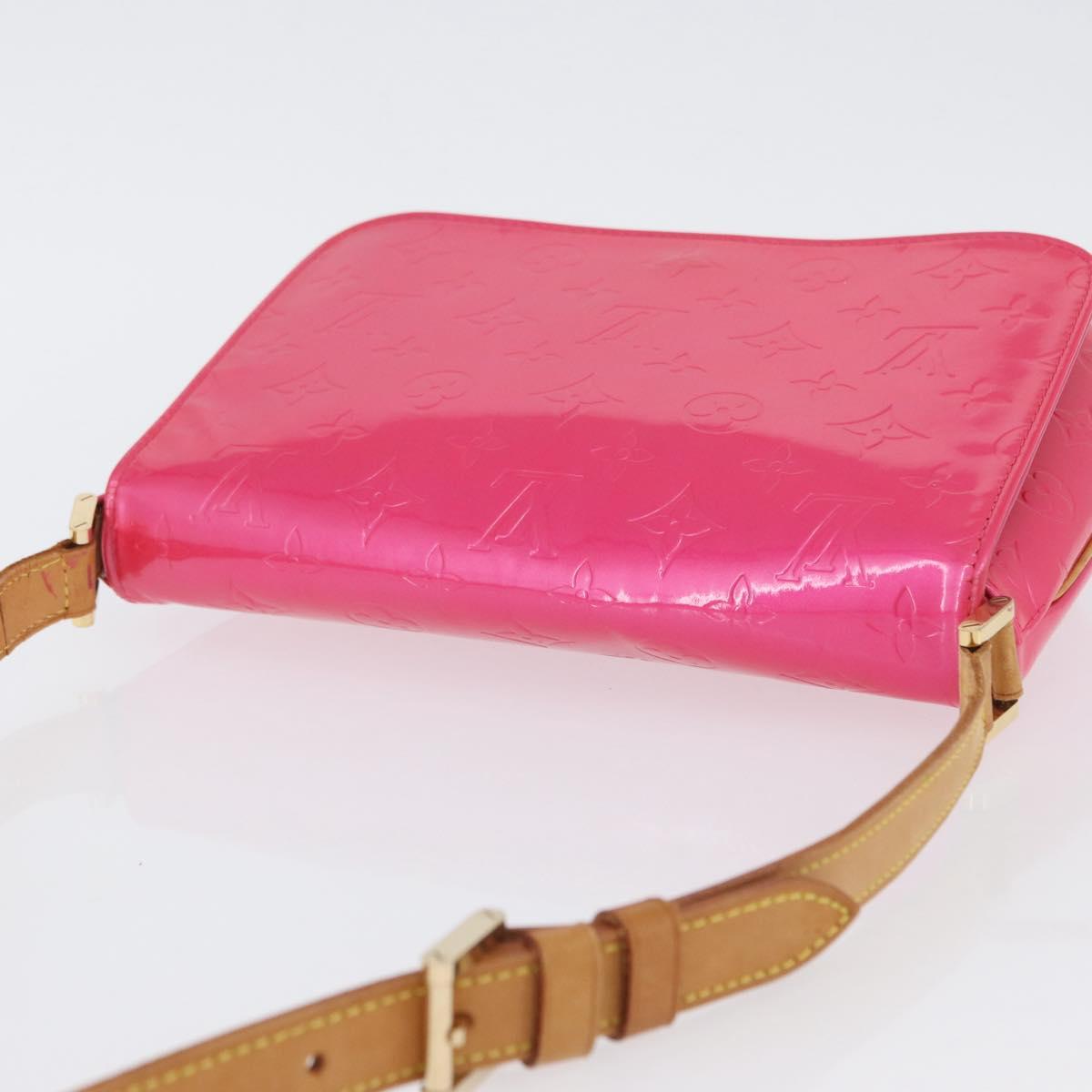 LOUIS VUITTON Vernis Thompson Street Bag Fuchsia Pink M91215 LV Auth ARZ072A