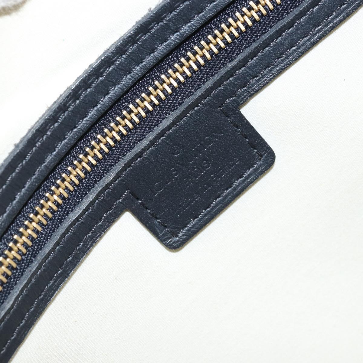 LOUIS VUITTON Monogram Mini Josephine GM Hand Bag Blue M92211 LV Auth ARZ076