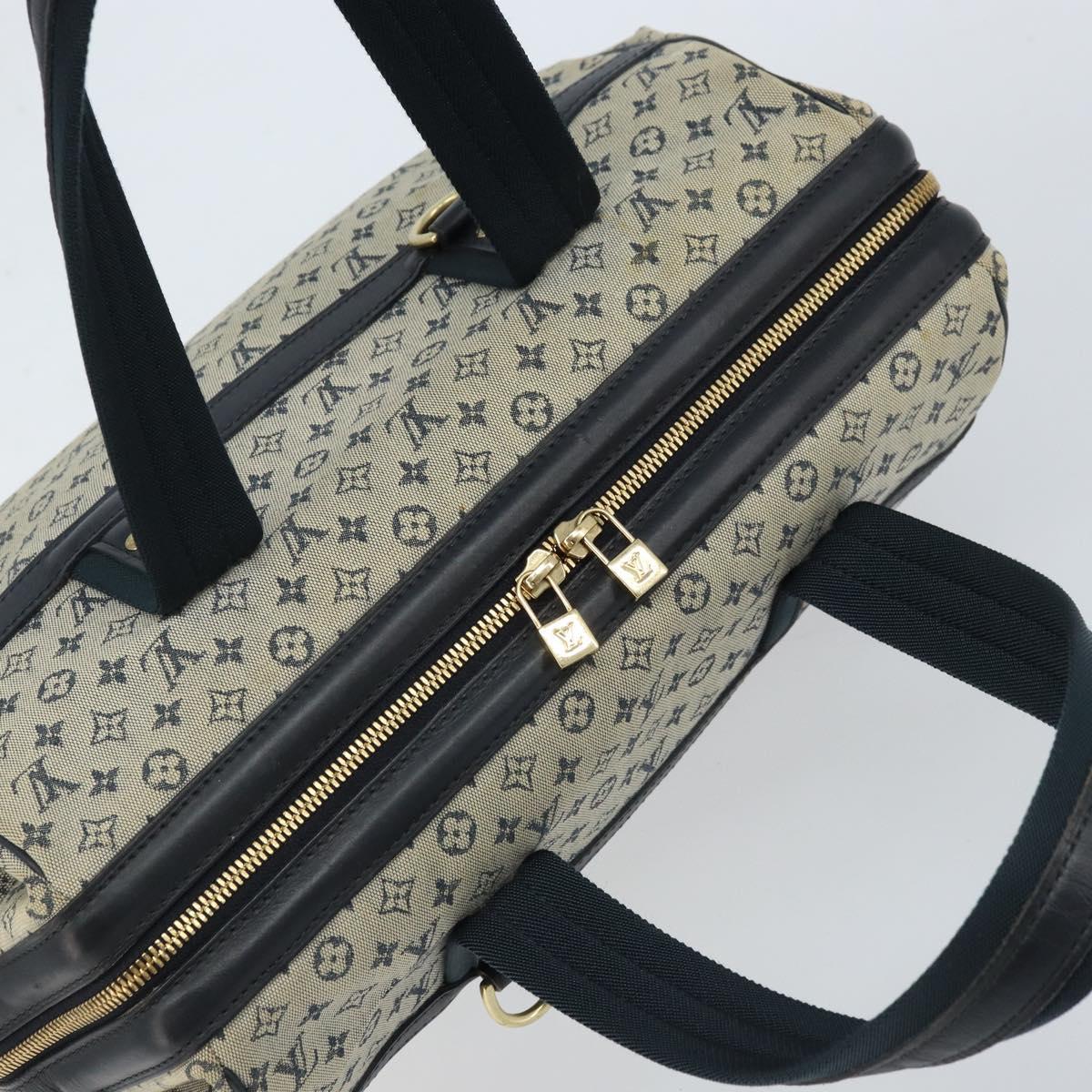 LOUIS VUITTON Monogram Mini Josephine GM Hand Bag Blue M92211 LV Auth ARZ076