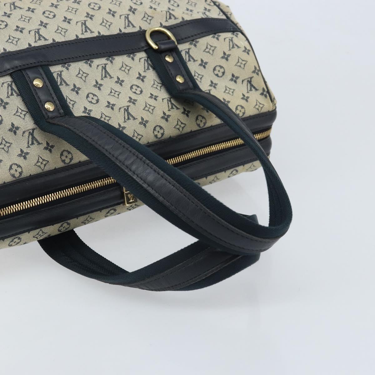 LOUIS VUITTON Monogram Mini Josephine GM Hand Bag Blue M92211 LV Auth ARZ076