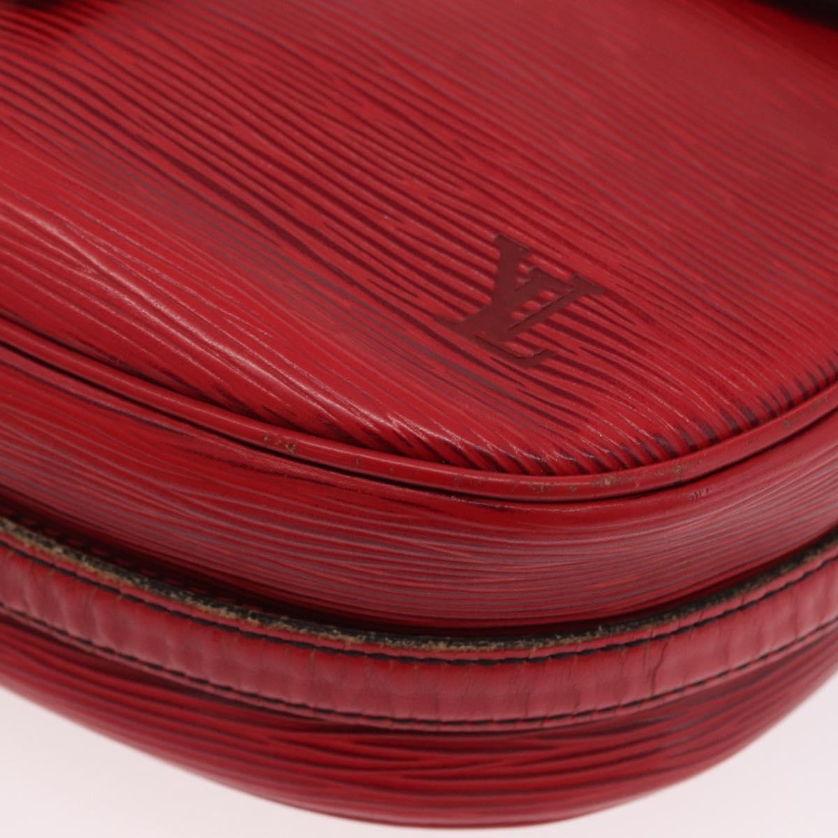 LOUIS VUITTON Epi Jeune Fille MM Shoulder Bag Red M52157 LV Auth ARZ077