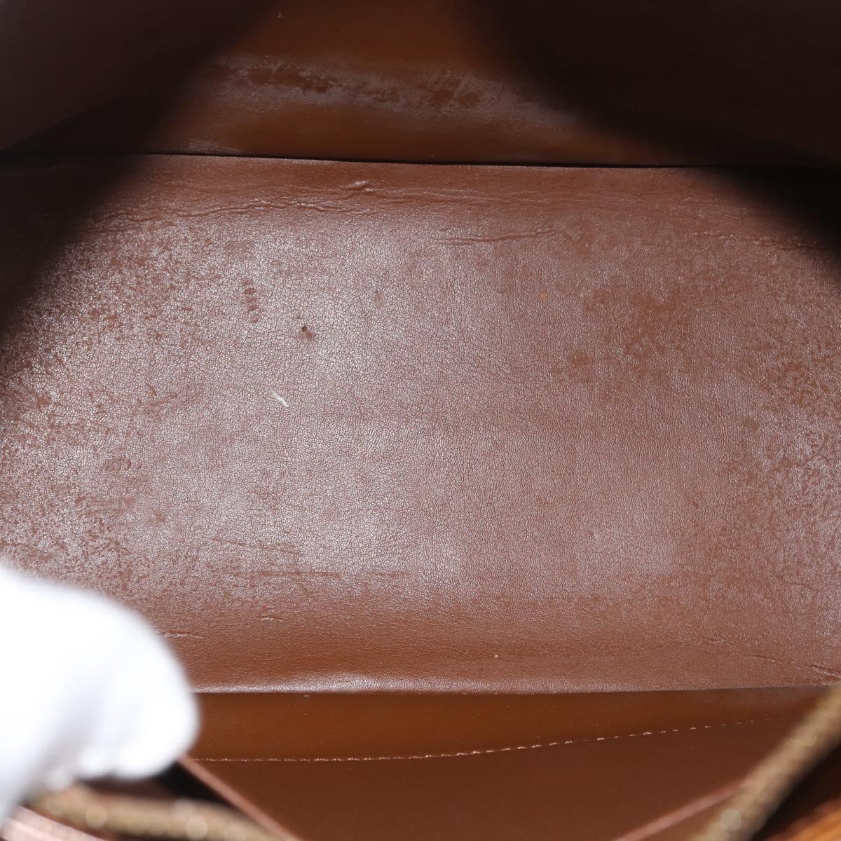 LOUIS VUITTON Monogram Vernis Houston Hand Bag Bronze M91122 LV Auth ARZ080