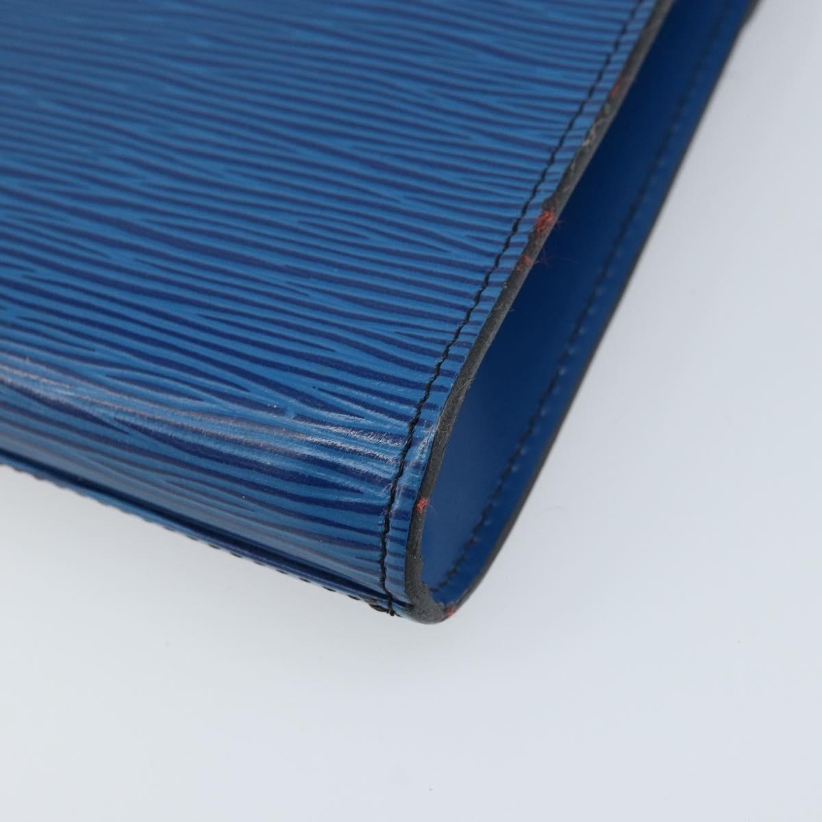 LOUIS VUITTON Epi Art Deco Clutch Bag Blue M52635 LV Auth ARZ083