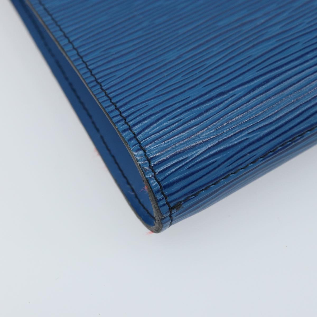 LOUIS VUITTON Epi Art Deco Clutch Bag Blue M52635 LV Auth ARZ083