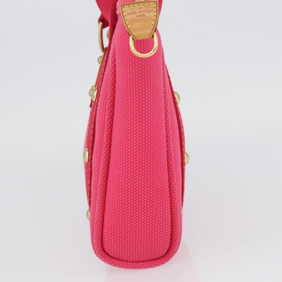 LOUIS VUITTON Antigua Cabas PM Hand Bag Rouge Pink M40088 LV Auth ARZ084