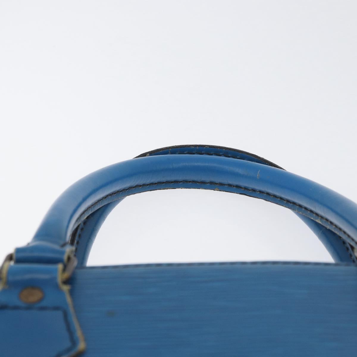 LOUIS VUITTON Epi Sac Plat Hand Bag Blue M52075 LV Auth ARZ090