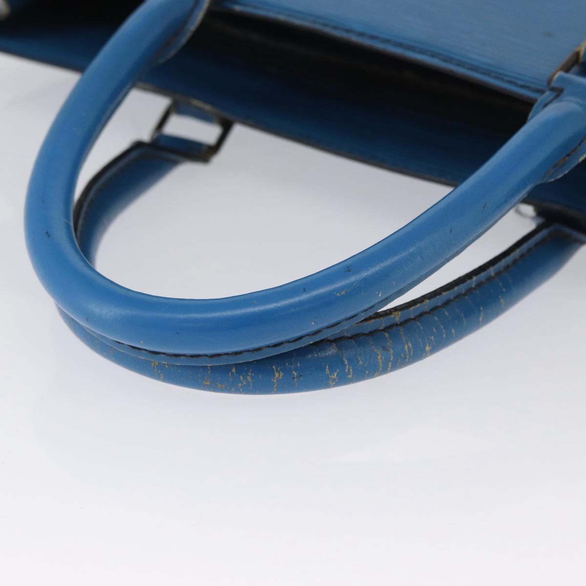 LOUIS VUITTON Epi Sac Plat Hand Bag Blue M52075 LV Auth ARZ090
