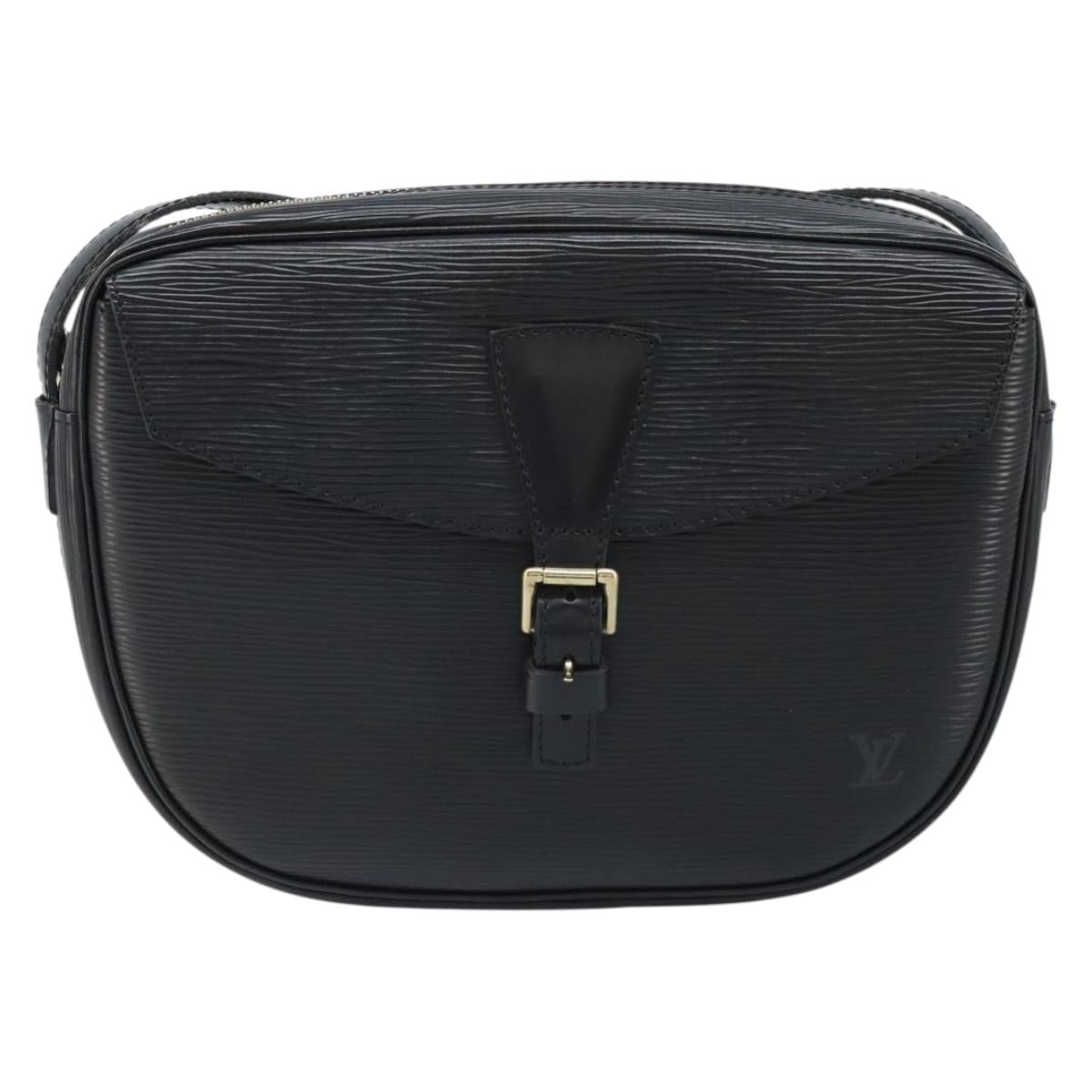 LOUIS VUITTON Epi Jeune Fille MM Shoulder Bag Black M52152 LV Auth ARZ104