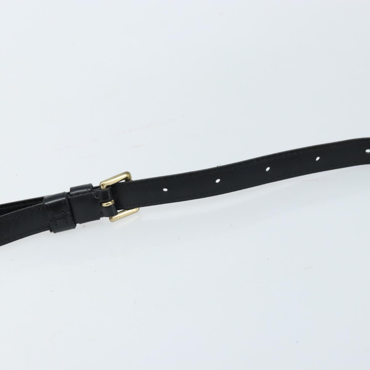 LOUIS VUITTON Epi Jeune Fille MM Shoulder Bag Black M52152 LV Auth ARZ104
