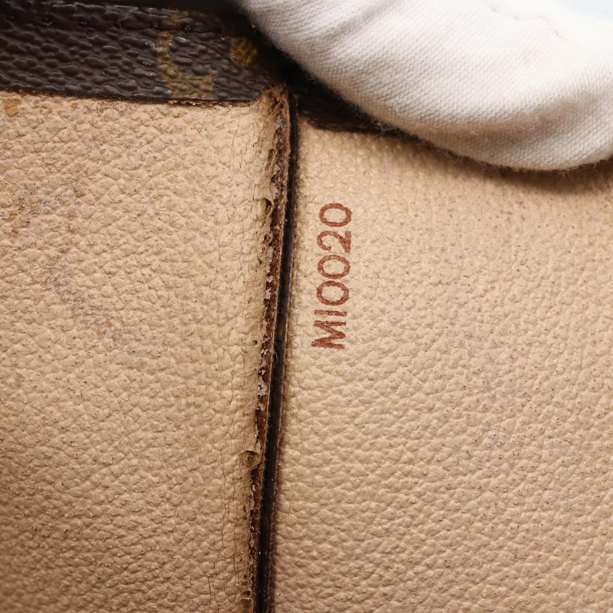 LOUIS VUITTON Monogram Sac Plat Hand Bag M51140 LV Auth ARZ108