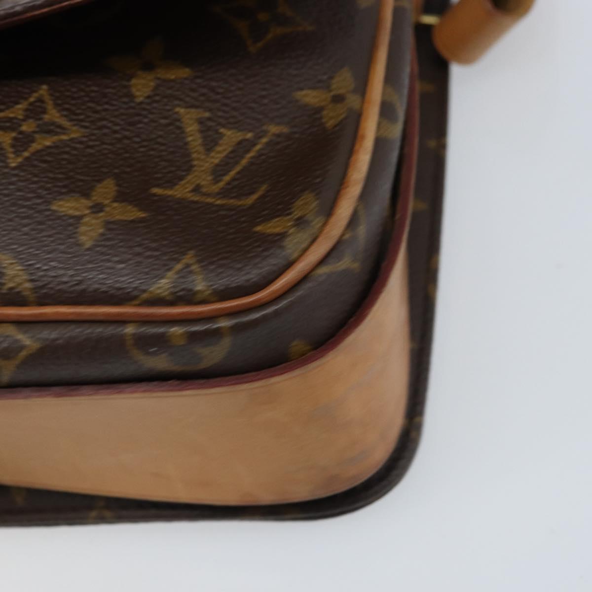 LOUIS VUITTON Monogram Cartouchiere MM Shoulder Bag M51253 LV Auth ARZ112