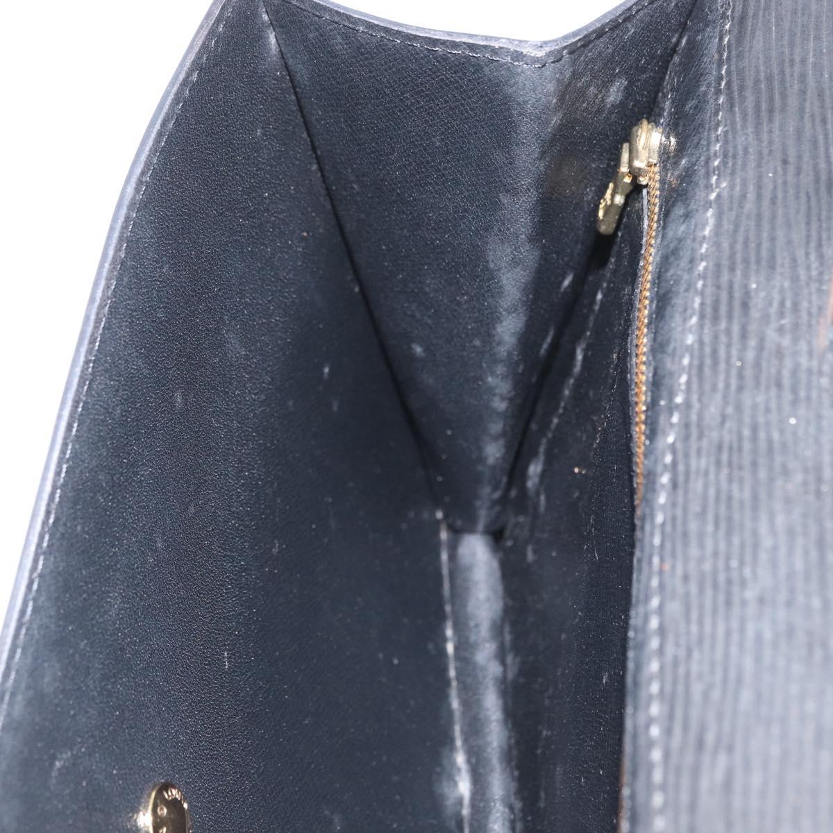 LOUIS VUITTON Epi Montaigne 27 Clutch Bag Black M52652 LV Auth ARZ117