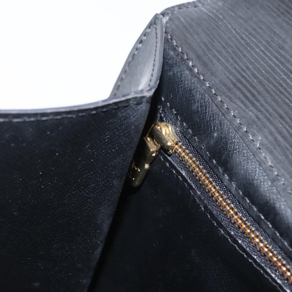 LOUIS VUITTON Epi Montaigne 27 Clutch Bag Black M52652 LV Auth ARZ117
