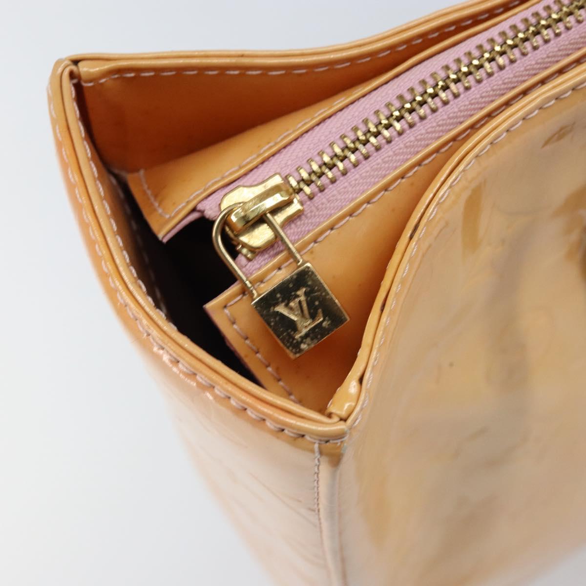 LOUIS VUITTON Monogram Vernis Columbus Bag Marshmallow Pink M91032 Auth ARZ126