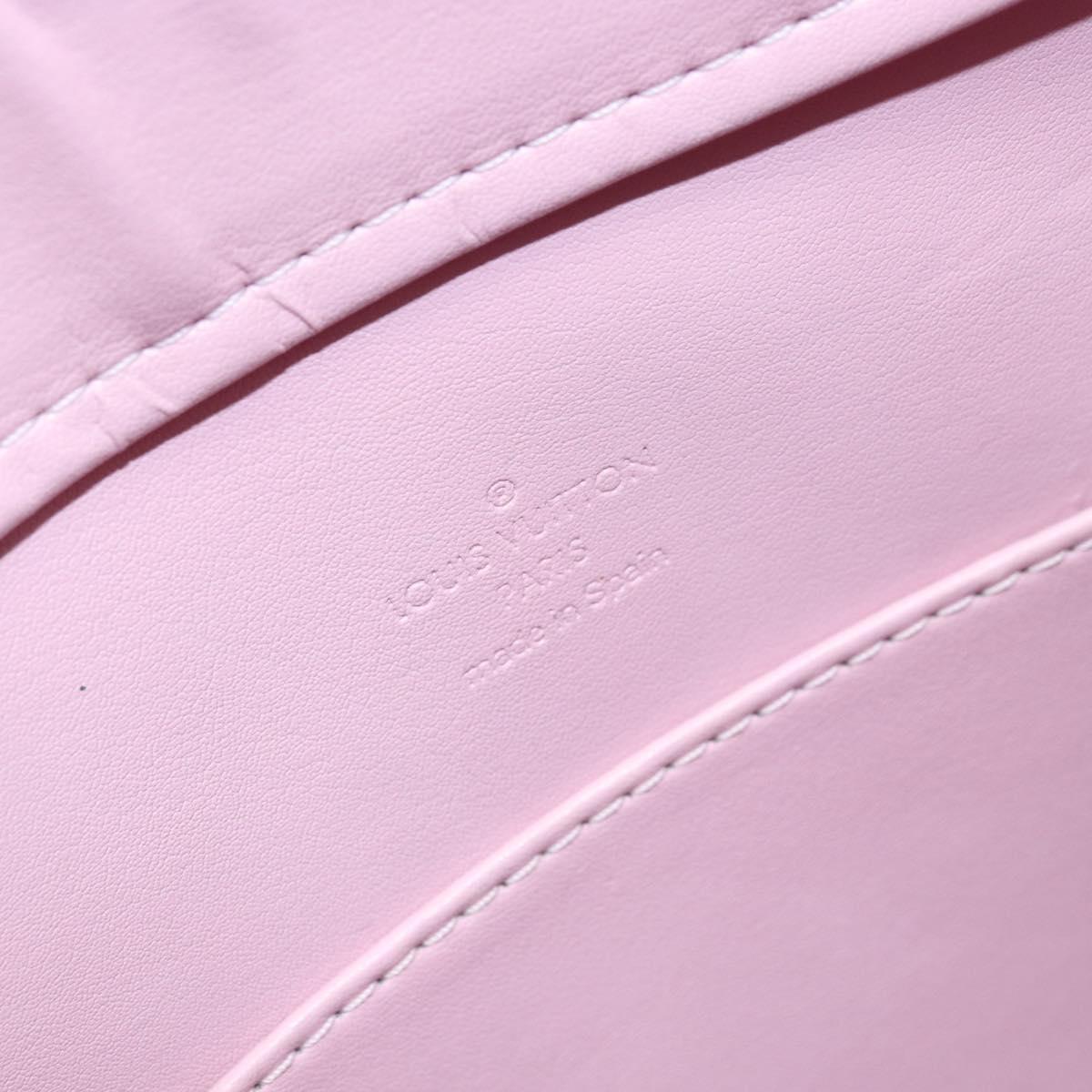 LOUIS VUITTON Monogram Vernis Columbus Bag Marshmallow Pink M91032 Auth ARZ126