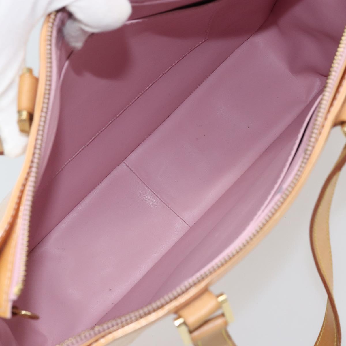 LOUIS VUITTON Monogram Vernis Columbus Bag Marshmallow Pink M91032 Auth ARZ126