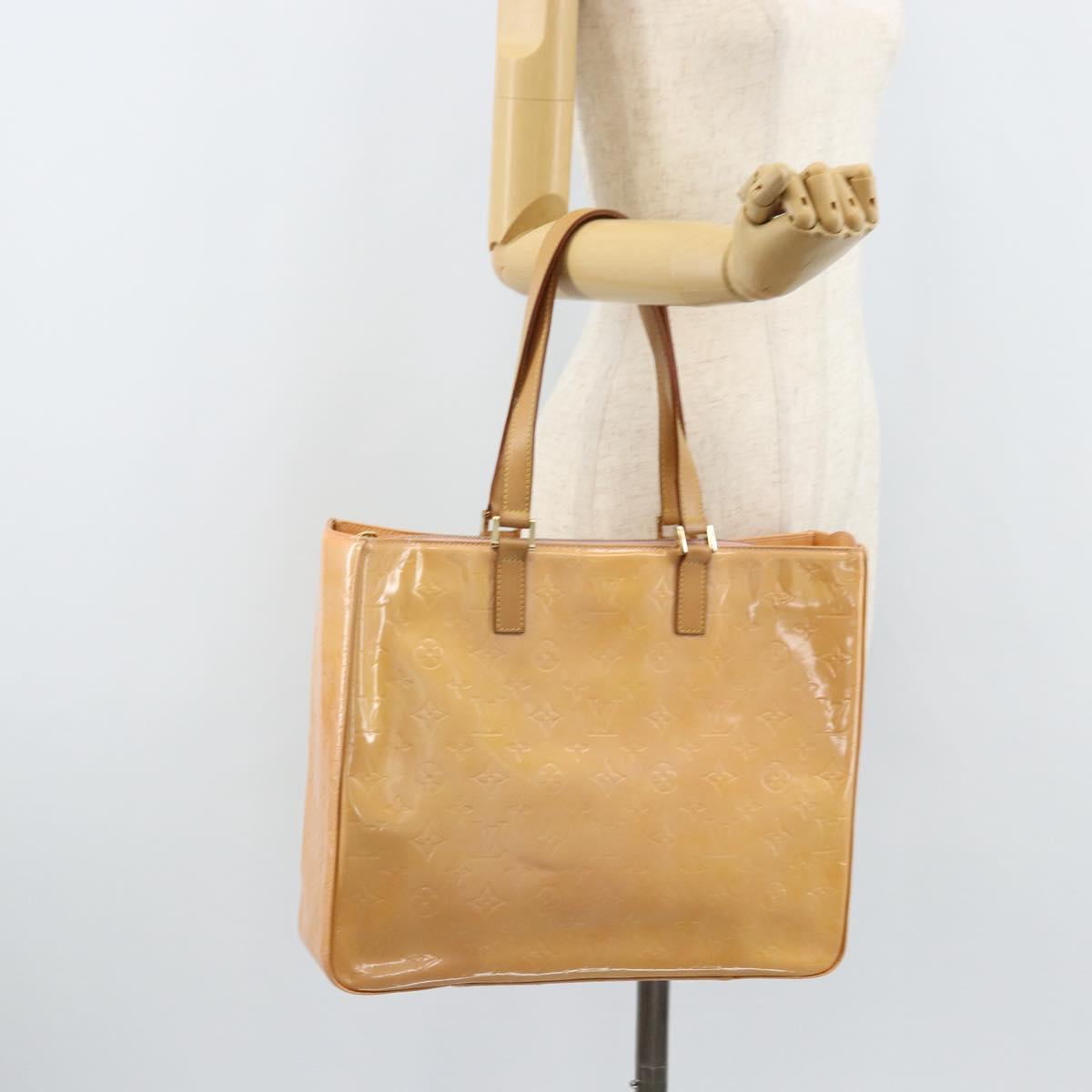 LOUIS VUITTON Monogram Vernis Columbus Bag Marshmallow Pink M91032 Auth ARZ126