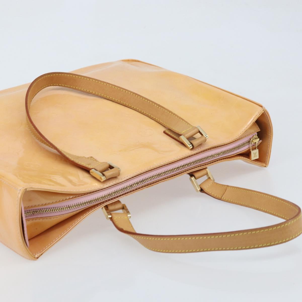 LOUIS VUITTON Monogram Vernis Columbus Bag Marshmallow Pink M91032 Auth ARZ126
