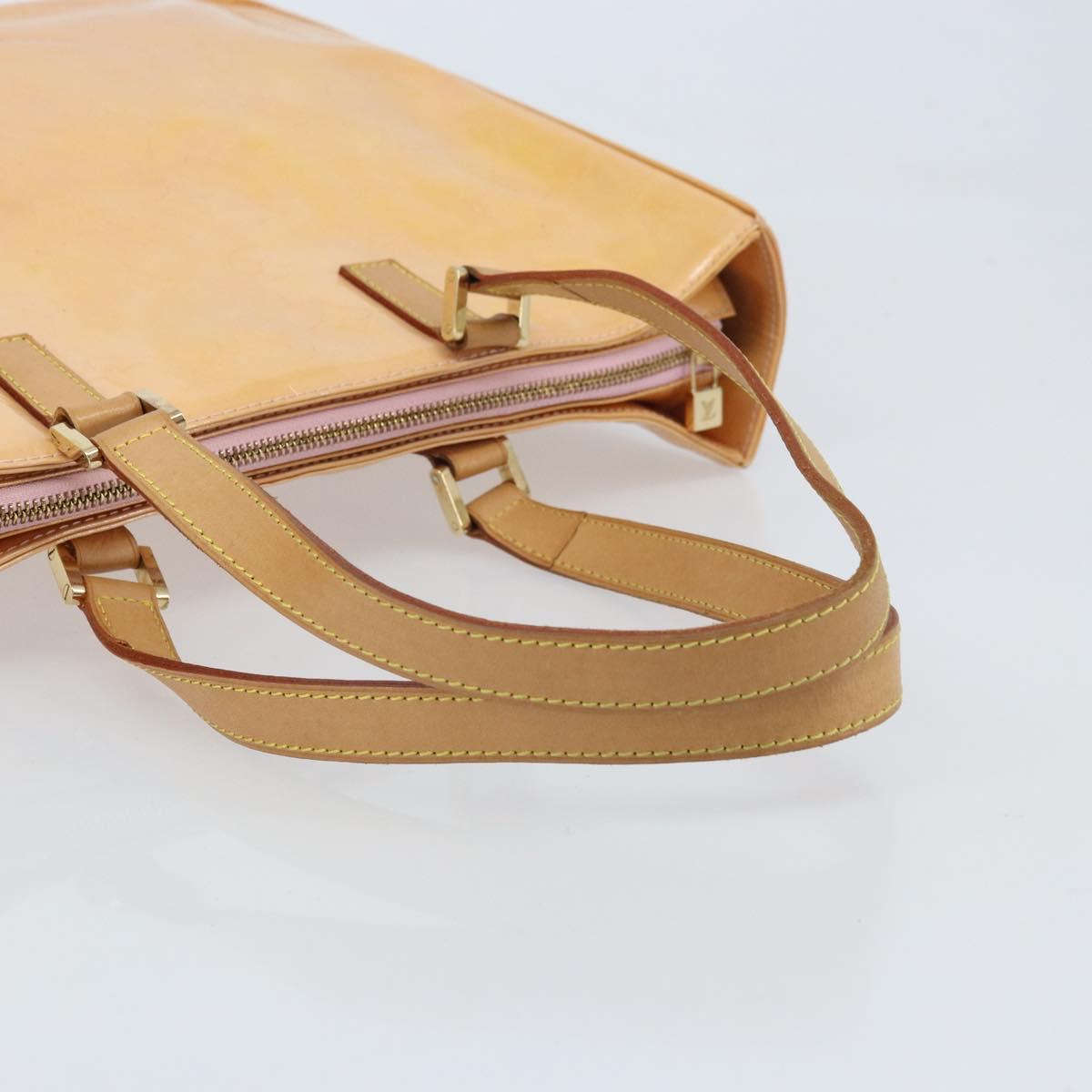 LOUIS VUITTON Monogram Vernis Columbus Bag Marshmallow Pink M91032 Auth ARZ126