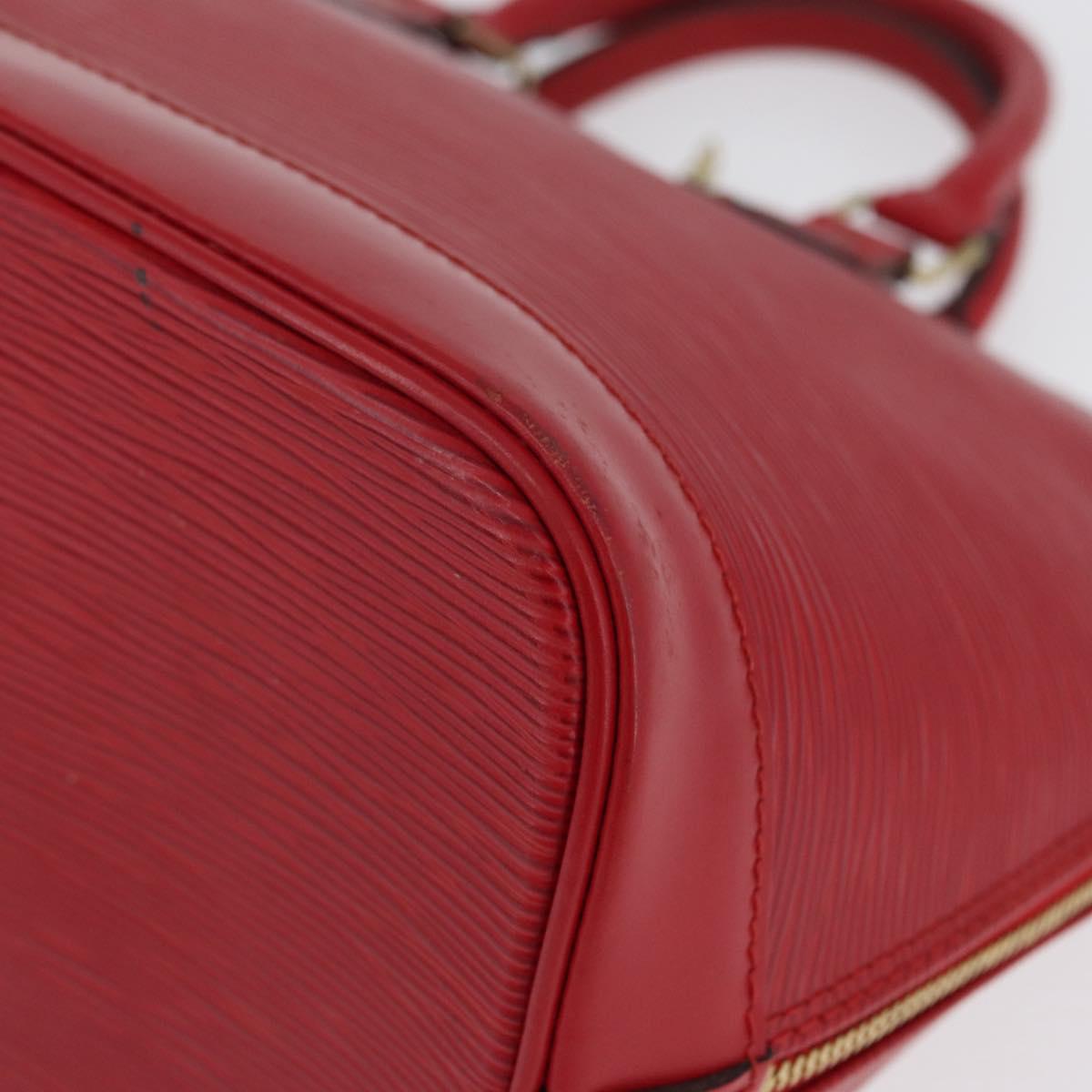 LOUIS VUITTON Epi Alma Hand Bag Castilian Red M52147 LV Auth ARZ152
