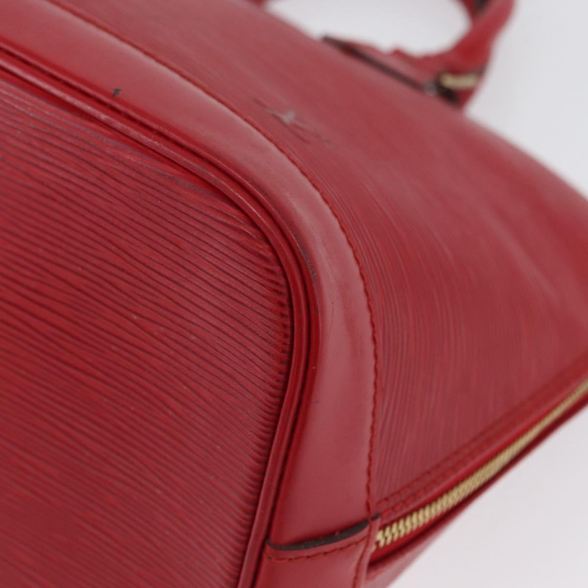 LOUIS VUITTON Epi Alma Hand Bag Castilian Red M52147 LV Auth ARZ152
