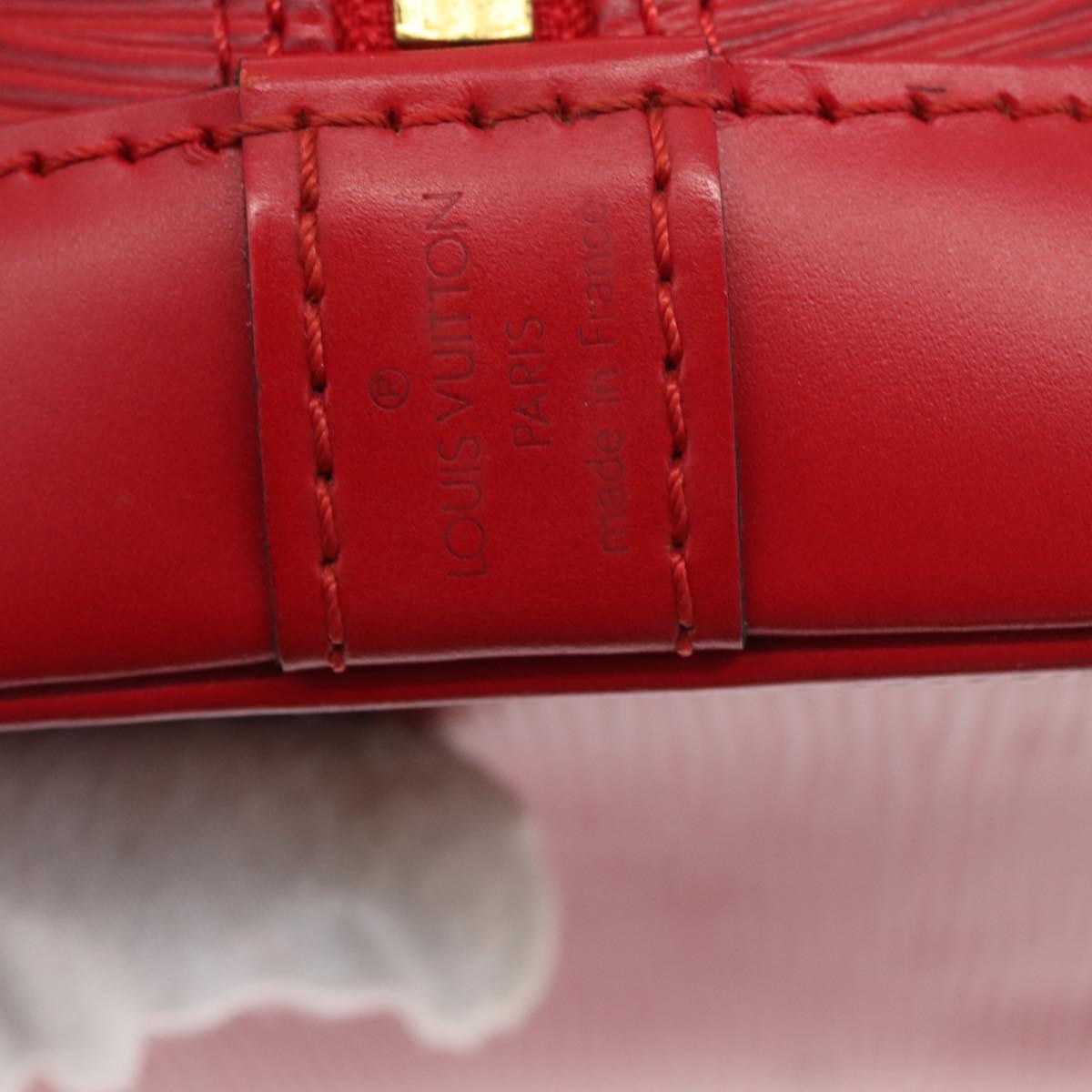LOUIS VUITTON Epi Alma Hand Bag Castilian Red M52147 LV Auth ARZ152