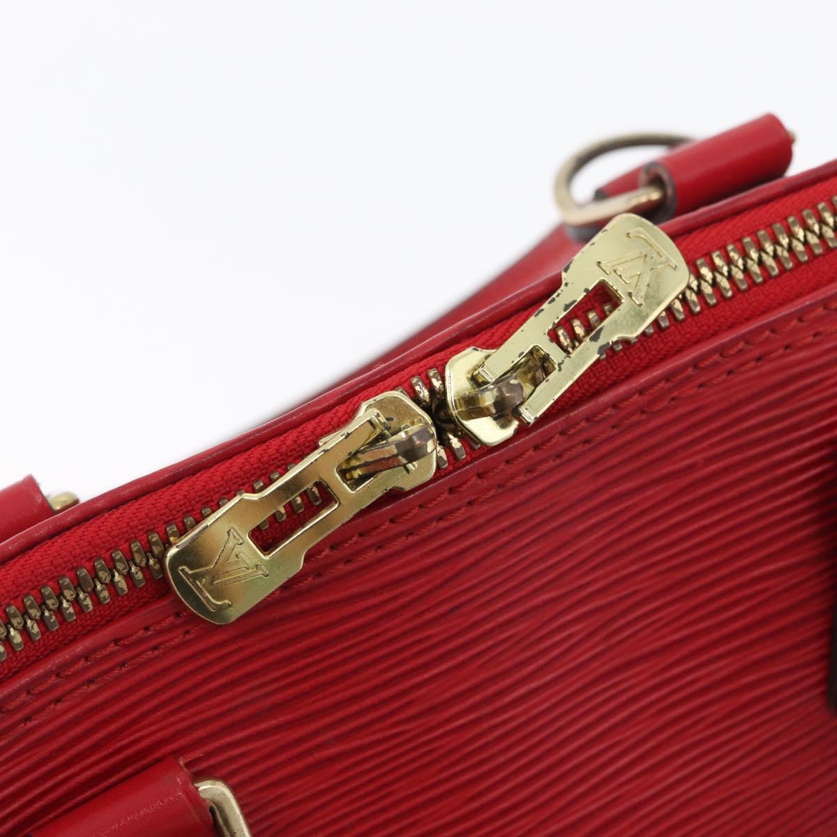 LOUIS VUITTON Epi Alma Hand Bag Castilian Red M52147 LV Auth ARZ152