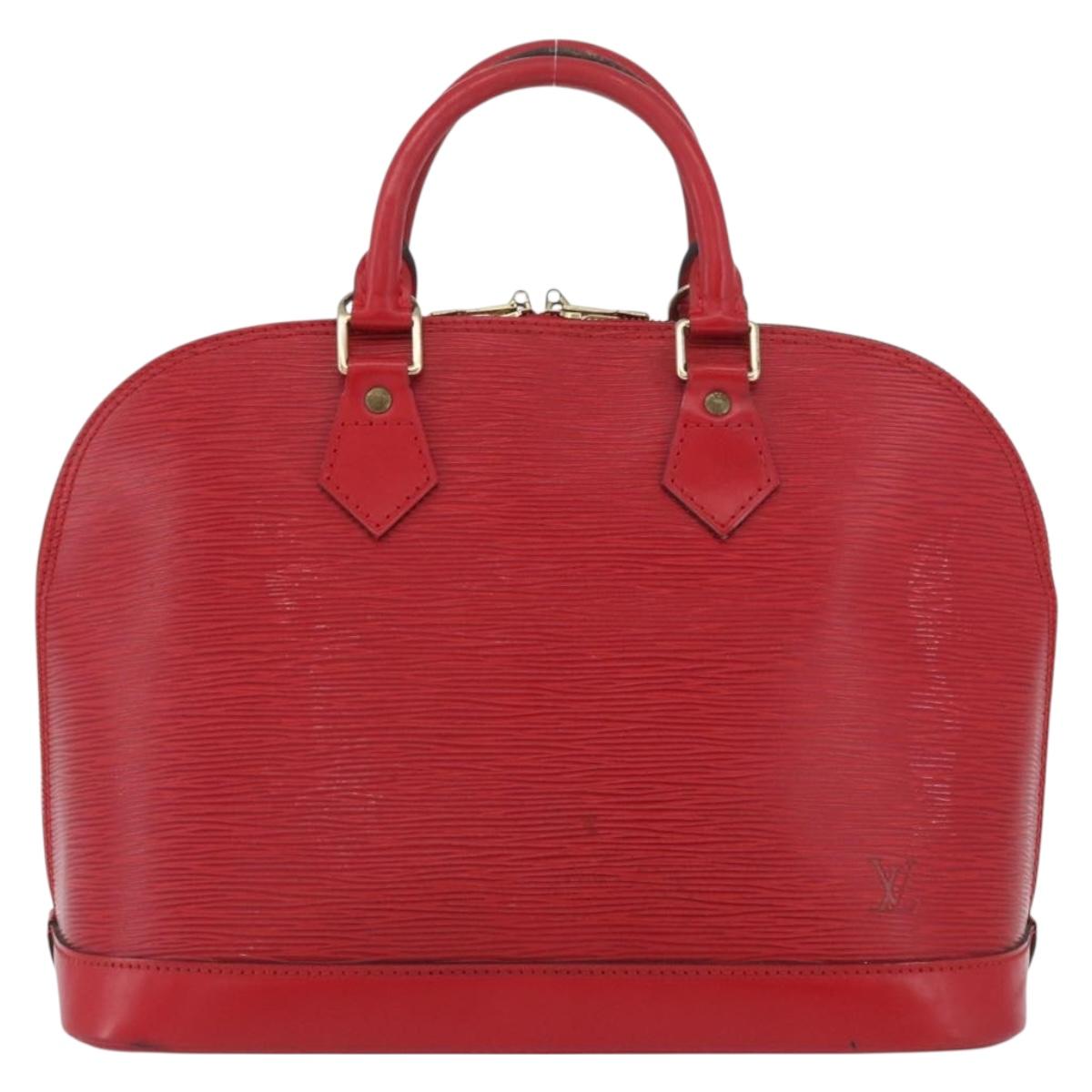 LOUIS VUITTON Epi Alma Hand Bag Castilian Red M52147 LV Auth ARZ152