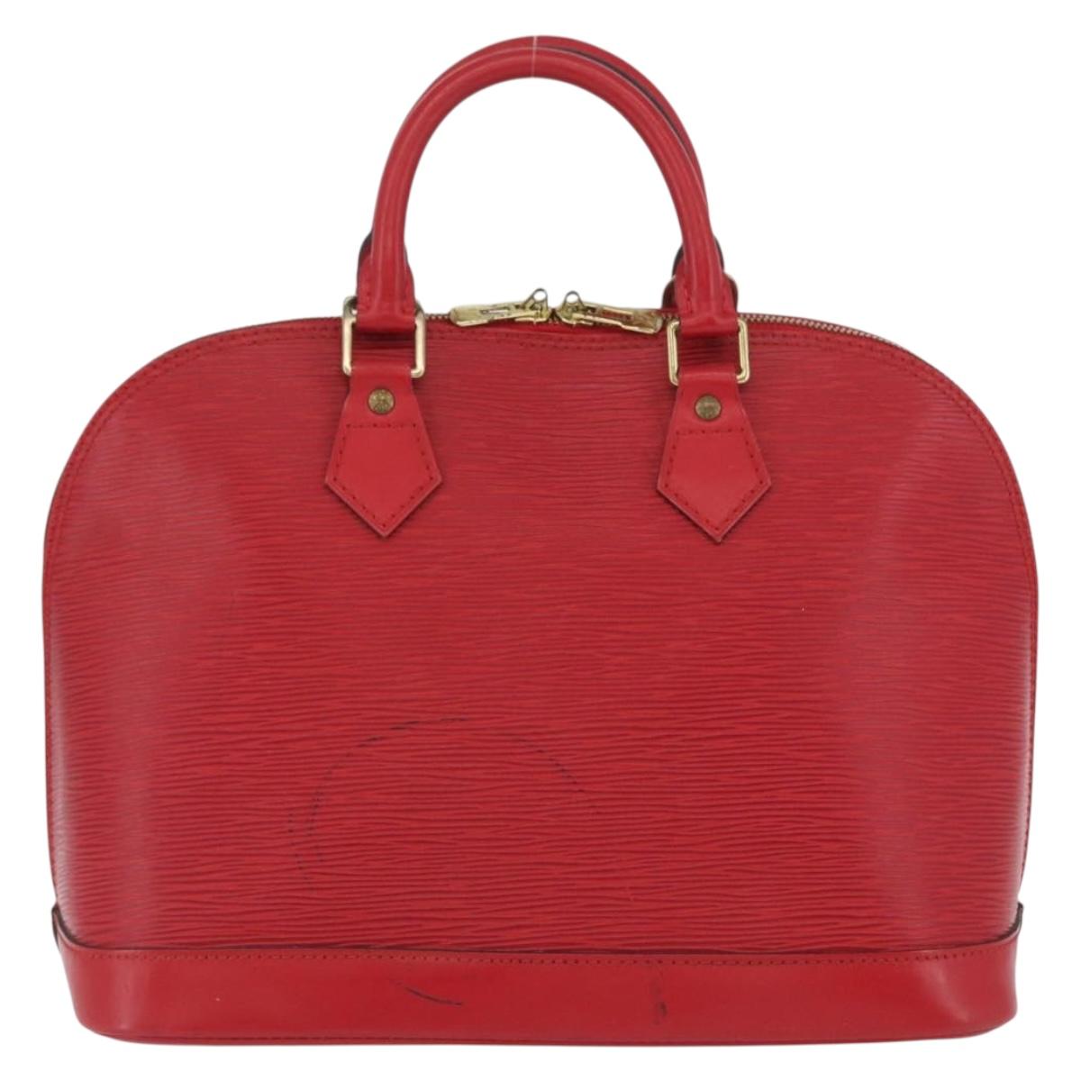LOUIS VUITTON Epi Alma Hand Bag Castilian Red M52147 LV Auth ARZ152