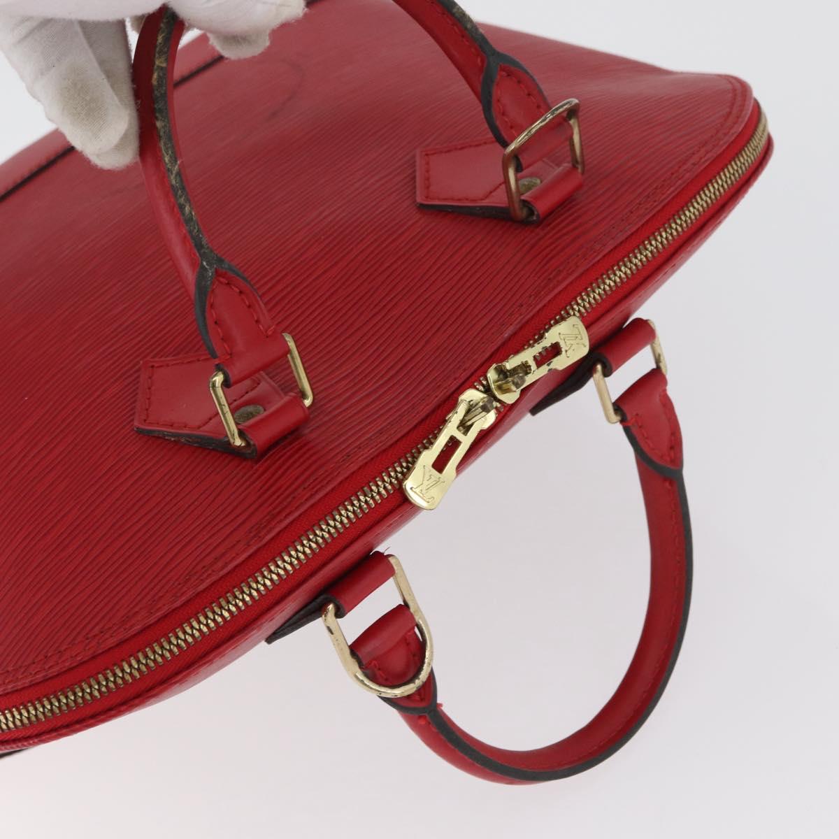LOUIS VUITTON Epi Alma Hand Bag Castilian Red M52147 LV Auth ARZ152