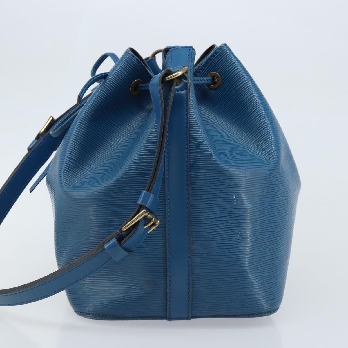 LOUIS VUITTON Epi Petit Noe Shoulder Bag Blue M44105 LV Auth ARZ155