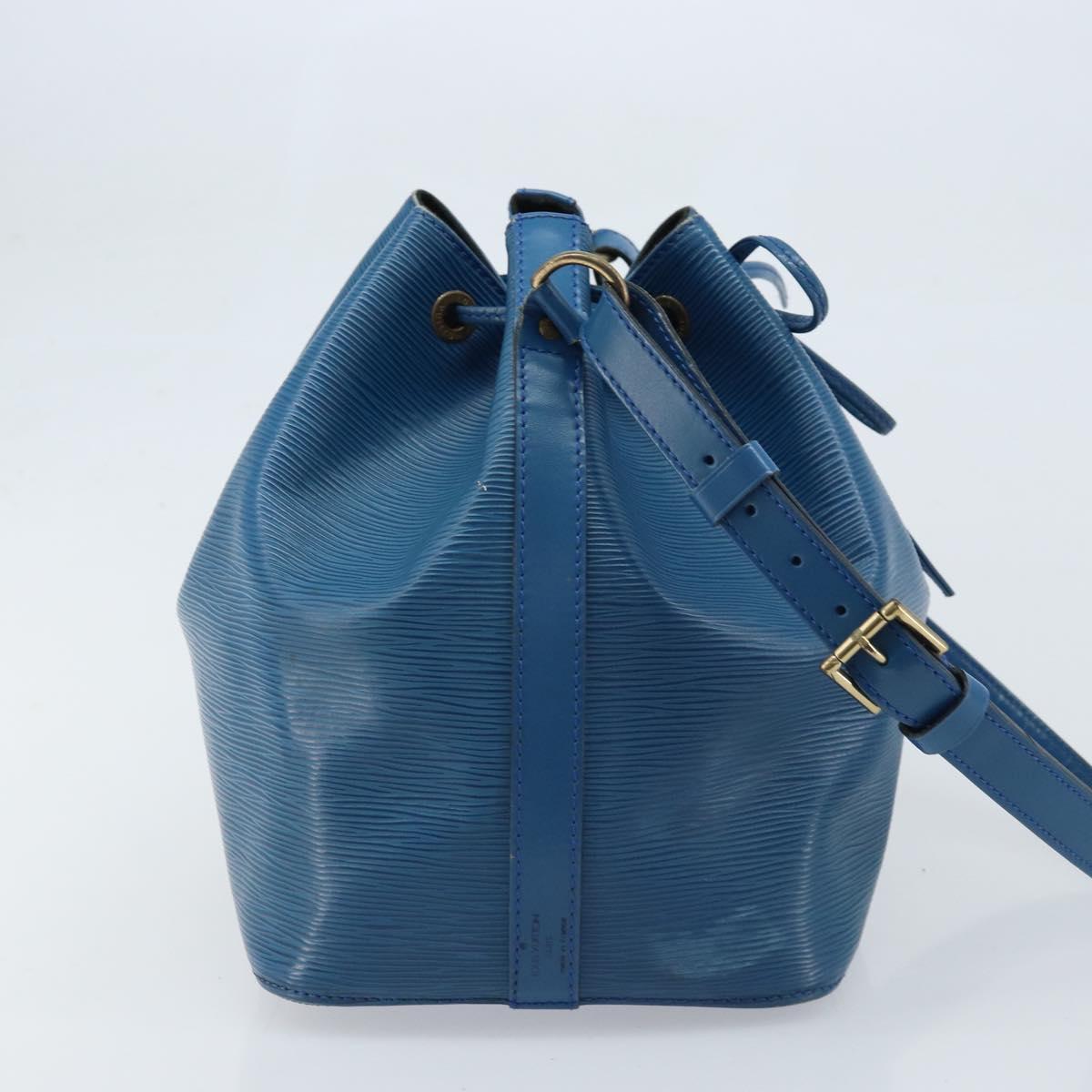 LOUIS VUITTON Epi Petit Noe Shoulder Bag Blue M44105 LV Auth ARZ155