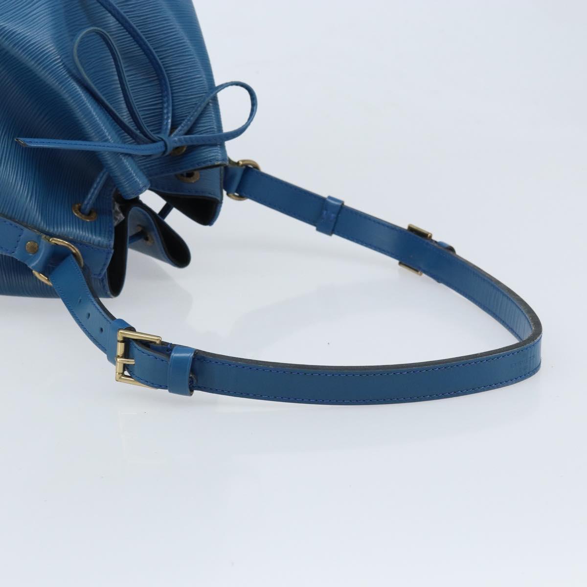 LOUIS VUITTON Epi Petit Noe Shoulder Bag Blue M44105 LV Auth ARZ155