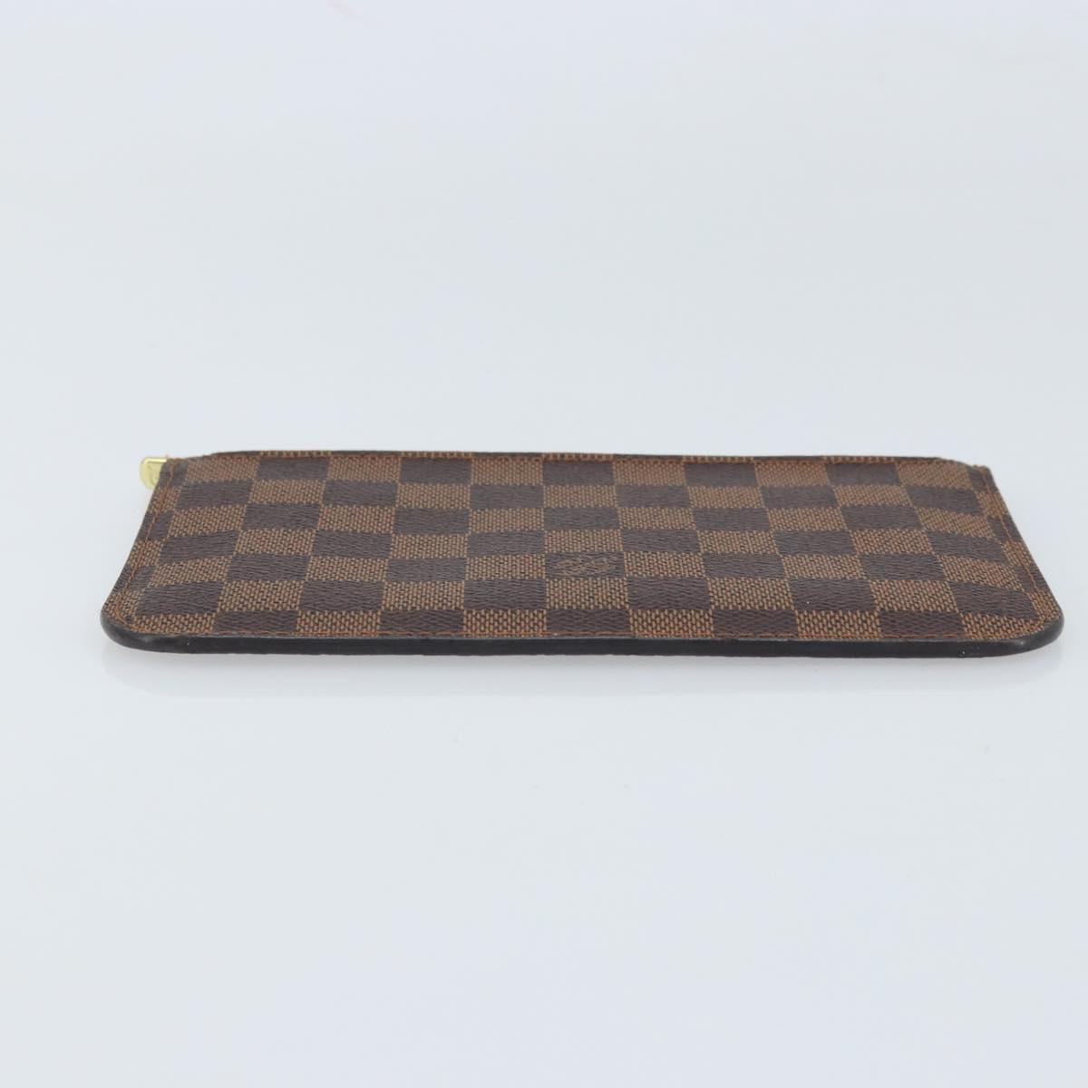 LOUIS VUITTON Damier Ebene Neverfull PM Pouch LV Auth ARZ173