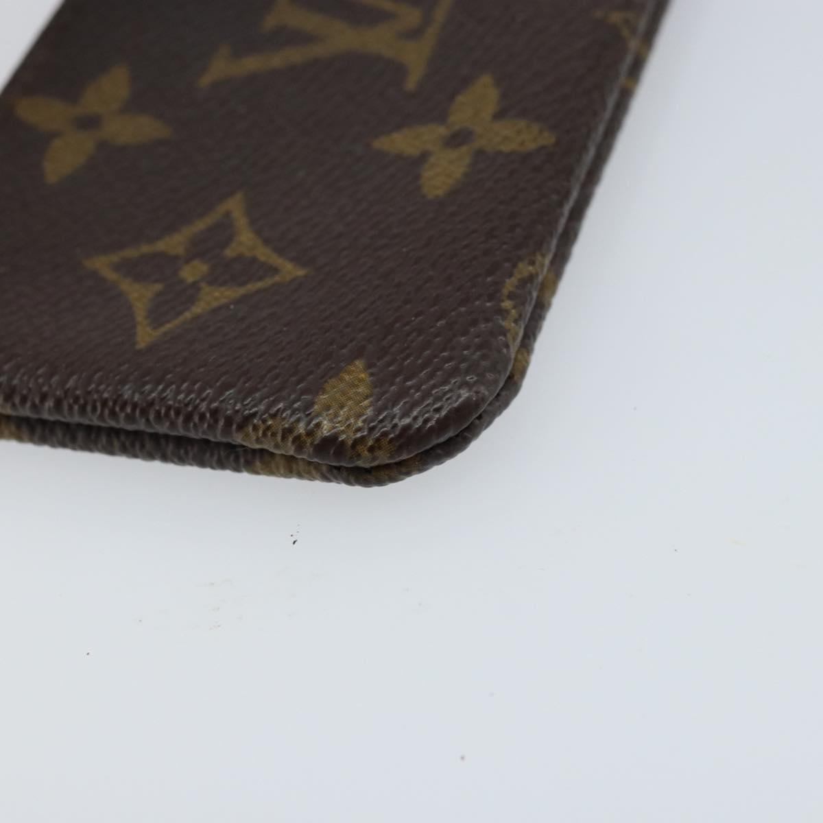 LOUIS VUITTON Monogram Pochette Cles Coin Purse M62650 LV Auth ARZ177