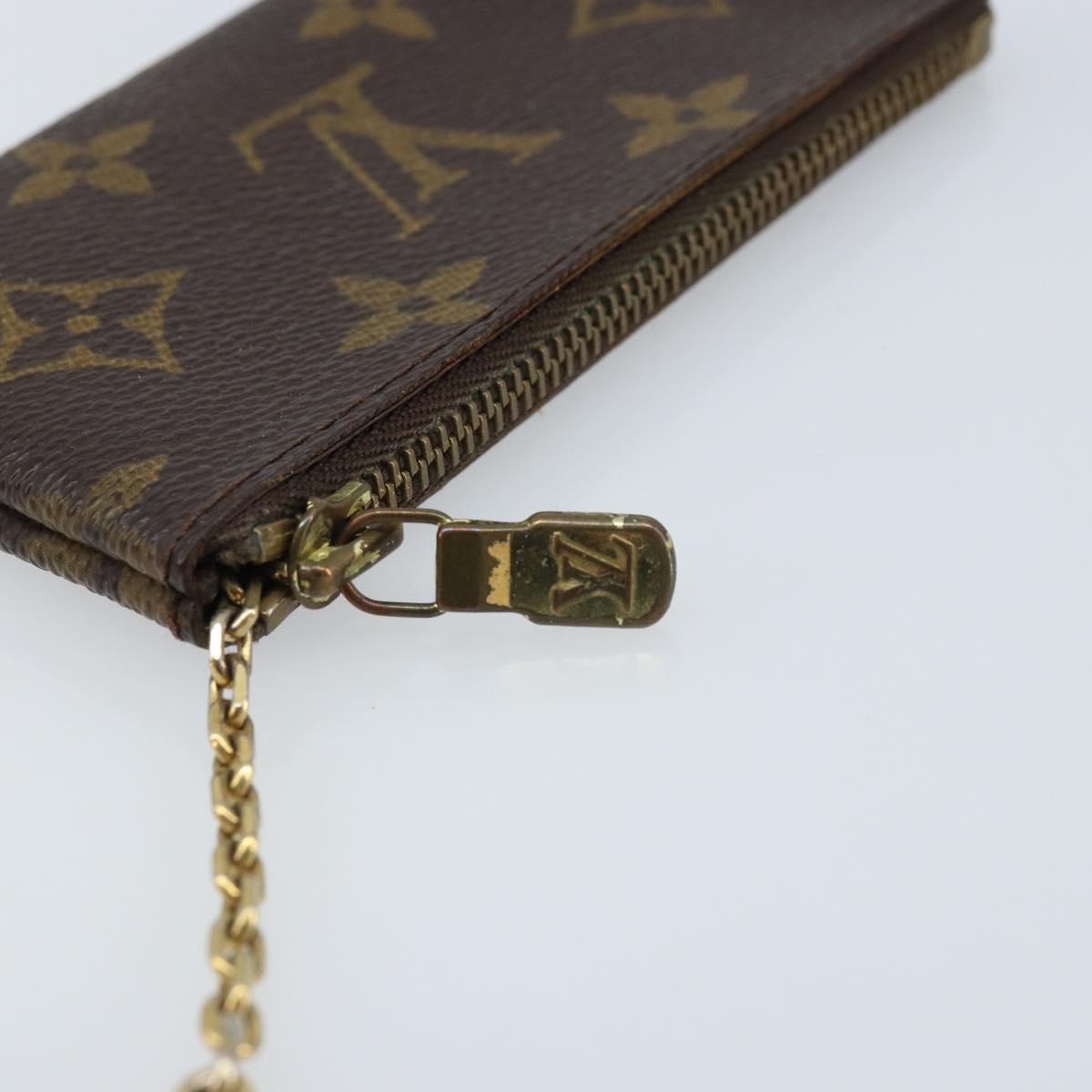 LOUIS VUITTON Monogram Pochette Cles Coin Purse M62650 LV Auth ARZ177