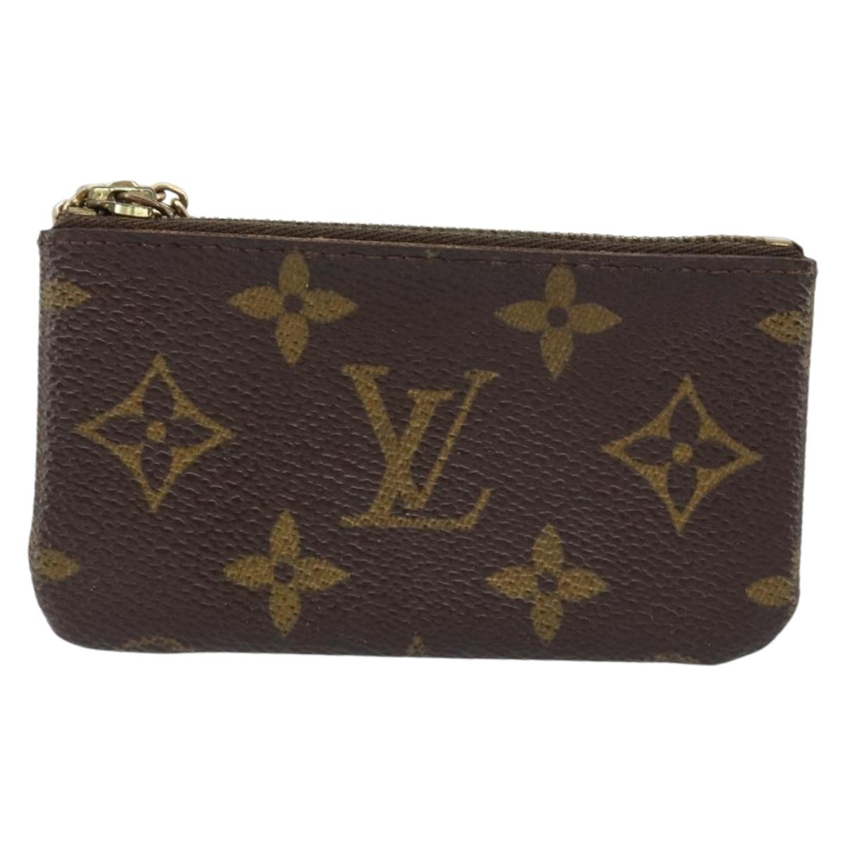 LOUIS VUITTON Monogram Pochette Cles Coin Purse M62650 LV Auth ARZ177