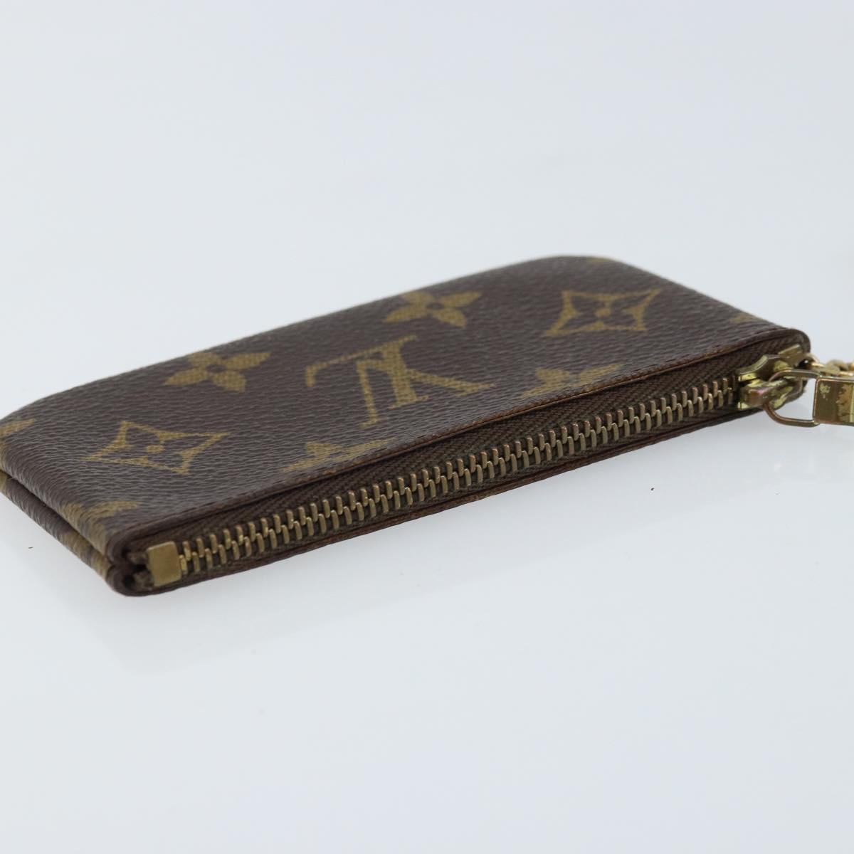 LOUIS VUITTON Monogram Pochette Cles Coin Purse M62650 LV Auth ARZ177