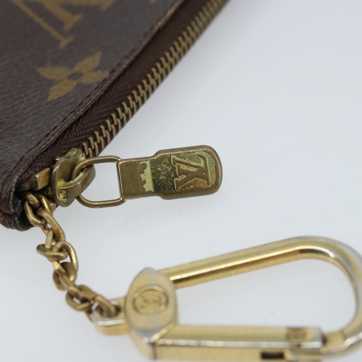 LOUIS VUITTON Monogram Pochette Cles Coin Purse M62650 LV Auth ARZ178