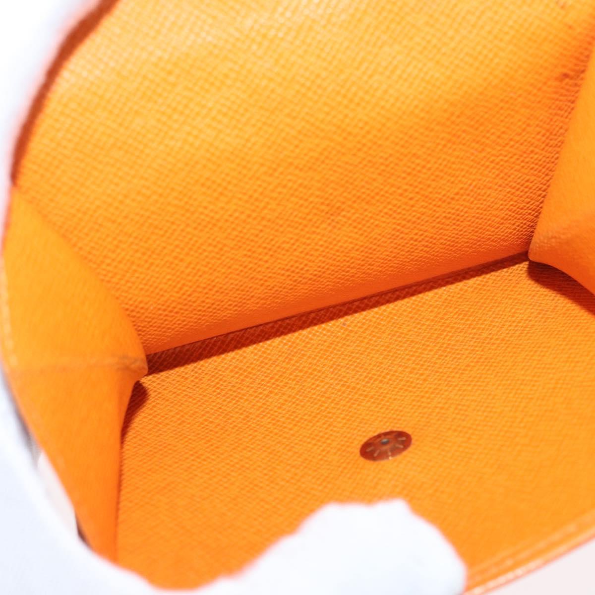 LOUIS VUITTON Epi Portefeuille Elise Wallet Orange Mandarin M6348H Auth ARZ182