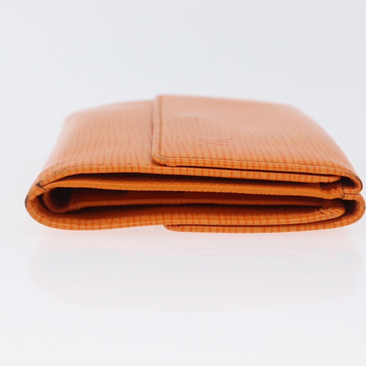 LOUIS VUITTON Epi Portefeuille Elise Wallet Orange Mandarin M6348H Auth ARZ182