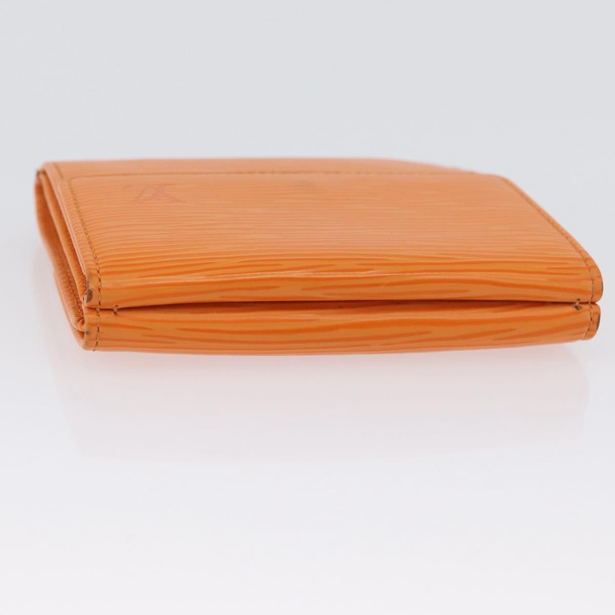 LOUIS VUITTON Epi Portefeuille Elise Wallet Orange Mandarin M6348H Auth ARZ182