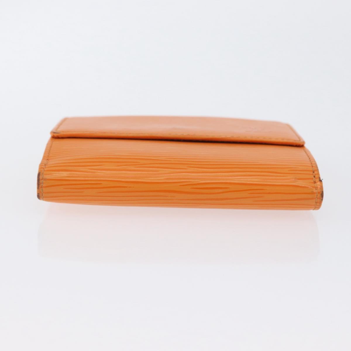 LOUIS VUITTON Epi Portefeuille Elise Wallet Orange Mandarin M6348H Auth ARZ182