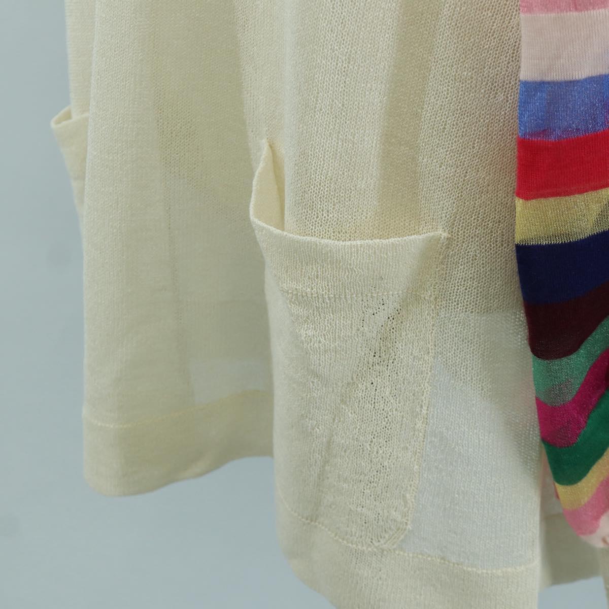 CHANEL Icon Series Sweater Silk Size 38 Multicolor CC Auth ARZ188V